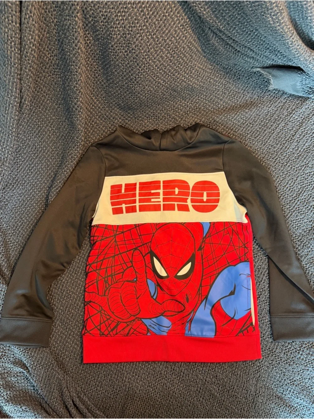 jumping beans Red and Black Spider-Man 'HERO' Pullover NWOT